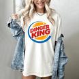 Baseball Dinger King Logo For Home Run Players And Fan Women's Comfort Colors T-Shirt Ivory
