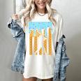 Baseball Drip Dripping Ice Cream Sport Player American Flag Women's Comfort Colors T-Shirt Ivory Baseball Drip Dripping Ice Cream Sport Player American Flag Women's Comfort Colors T-Shirt Ivory