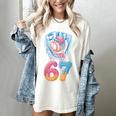 Baseball Drip Number 67 Player 67th Birthday Ice Cream 67 Women's Comfort Colors T-Shirt Ivory Baseball Drip Number 67 Player 67th Birthday Ice Cream 67 Women's Comfort Colors T-Shirt Ivory