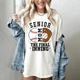 Baseball Senior Mom 2026 The Final Inning Women's Comfort Colors T-Shirt Ivory