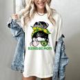 Brazil Baseball Mom Messy Bun Women's Comfort Colors T-Shirt Ivory Brazil Baseball Mom Messy Bun Women's Comfort Colors T-Shirt Ivory