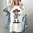 Cowboy Skeleton Baseball Halloween Graphic Women's Comfort Colors T-Shirt Ivory Cowboy Skeleton Baseball Halloween Graphic Women's Comfort Colors T-Shirt Ivory