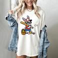 Easter Bunny Baseball Player Batter Rabbit Boys Kids Men Women's Comfort Colors T-Shirt Ivory
