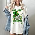 One Lucky Baseball Mom St Patricks Day One Lucky Mom Women Women's Comfort Colors T-Shirt Ivory One Lucky Baseball Mom St Patricks Day One Lucky Mom Women Women's Comfort Colors T-Shirt Ivory