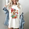 Santa Baseball Football Soccer Pajamas Ho Ho Christmas Xmas Women's Comfort Colors T-Shirt Ivory Santa Baseball Football Soccer Pajamas Ho Ho Christmas Xmas Women's Comfort Colors T-Shirt Ivory