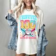 I Survived 100 Days Of School Baseball Drip Students Teacher Women's Comfort Colors T-Shirt Ivory I Survived 100 Days Of School Baseball Drip Students Teacher Women's Comfort Colors T-Shirt Ivory