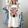 I Teach Kids To Hit And Steal Baseball Softball Coach Premium Tri-Blend Women's Comfort Colors T-Shirt Ivory I Teach Kids To Hit And Steal Baseball Softball Coach Premium Tri-Blend Women's Comfort Colors T-Shirt Ivory