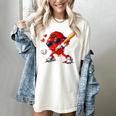Valentine Baseball Heart Sports Love Valentines Day Boys Women's Comfort Colors T-Shirt Ivory