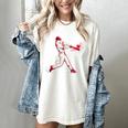 Valentines Day Baseball Batter Silhouette Heart For Men Boys Women's Comfort Colors T-Shirt Ivory