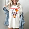 Valentines Day Boys Men Hearts Gaming Football Baseball Love Premium Tri-Blend Women's Comfort Colors T-Shirt Ivory
