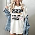 Weekend Forecast Baseball Baseball Mom Women's Comfort Colors T-Shirt Ivory