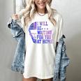 I Will Be Waiting For You At Home Baseball Softball Catcher Women's Comfort Colors T-Shirt Ivory I Will Be Waiting For You At Home Baseball Softball Catcher Women's Comfort Colors T-Shirt Ivory