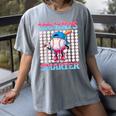 100 Days Smarter Baseball Drip Boys 100 Days Of School Kids Women's Comfort Colors T-Shirt Gray