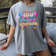 100 Drippy Days Of School Baseball Ice Cream Drip Boys Kids Women's Comfort Colors T-Shirt Gray