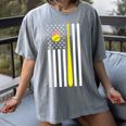 American Flag Baseball Mom Team Women's Comfort Colors T-Shirt Gray