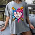 Baseball Boys Ice Cream Drip Baseball Women's Comfort Colors T-Shirt Gray Baseball Boys Ice Cream Drip Baseball Women's Comfort Colors T-Shirt Gray