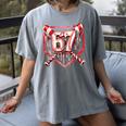 Baseball Candy Cane Drip 6 7 Six Seven Meme Christmas Boys Women's Comfort Colors T-Shirt Gray Baseball Candy Cane Drip 6 7 Six Seven Meme Christmas Boys Women's Comfort Colors T-Shirt Gray