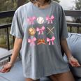 Baseball Coquette Bow Baseball Mama Baseball Mom Premium Women's Comfort Colors T-Shirt Gray Baseball Coquette Bow Baseball Mama Baseball Mom Premium Women's Comfort Colors T-Shirt Gray