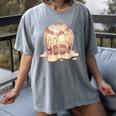 Baseball Drip Ice Cream Melting Illustration Women's Comfort Colors T-Shirt Gray