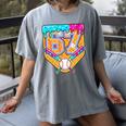 Baseball Drip Number 67 Ice Cream Home Plate Drip Women's Comfort Colors T-Shirt Gray