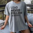 Baseball Lead Never Follow Leaders Team Captain Leadership Premium Tri-Blend Women's Comfort Colors T-Shirt Gray