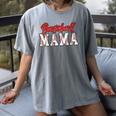 Baseball Mama Retro Groovy Baseball Mom Women Mother's Day Women's Comfort Colors T-Shirt Gray Baseball Mama Retro Groovy Baseball Mom Women Mother's Day Women's Comfort Colors T-Shirt Gray