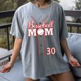Baseball Mom 30 Number 30 Jersey Team Numbered Jersey Women's Comfort Colors T-Shirt Gray Baseball Mom 30 Number 30 Jersey Team Numbered Jersey Women's Comfort Colors T-Shirt Gray