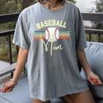 BASEBALL MOM Fun RETRO LOOK Premium Women's Comfort Colors T-Shirt Gray BASEBALL MOM Fun RETRO LOOK Premium Women's Comfort Colors T-Shirt Gray