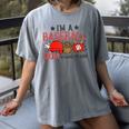 Baseball Mom I'm A Baseball Mom Of Course I'm Broke Women's Comfort Colors T-Shirt Gray