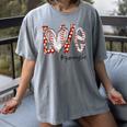 Baseball Mom Shirt Heart Love Baseball Gammylife Women's Comfort Colors T-Shirt Gray