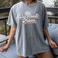 Baseball Mom Sporty Retro Baseball Team Momma Gray Women's Comfort Colors T-Shirt Gray Baseball Mom Sporty Retro Baseball Team Momma Gray Women's Comfort Colors T-Shirt Gray