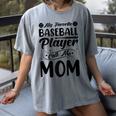 Baseball Mom Women Girls Daughter Mother Baseball Player Women's Comfort Colors T-Shirt Gray Baseball Mom Women Girls Daughter Mother Baseball Player Women's Comfort Colors T-Shirt Gray