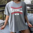 Cute Baseball Mom Laces Little League Women's Mother's Day Women's Comfort Colors T-Shirt Gray Cute Baseball Mom Laces Little League Women's Mother's Day Women's Comfort Colors T-Shirt Gray