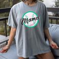 Cute Mama Script Font On Baseball Mom Women's Comfort Colors T-Shirt Gray Cute Mama Script Font On Baseball Mom Women's Comfort Colors T-Shirt Gray