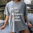 Eat Sleep Baseball Anime Repeat Japanese Otaku Women's Comfort Colors T-Shirt Gray Eat Sleep Baseball Anime Repeat Japanese Otaku Women's Comfort Colors T-Shirt Gray