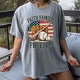 Faith Family Freedom Patriotic Christian Baseball Game Day Women's Comfort Colors T-Shirt Gray