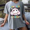 Game Day Vibes Softball Baseball Groovy Game Day Girls Women Women's Comfort Colors T-Shirt Gray