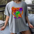 Halloween Baseball Ice Cream Drip Boys Girls Youth Women's Comfort Colors T-Shirt Gray