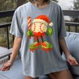 Ice Cream Drip Baseball Christmas Baseball Drip Candy Cane Women's Comfort Colors T-Shirt Gray Ice Cream Drip Baseball Christmas Baseball Drip Candy Cane Women's Comfort Colors T-Shirt Gray