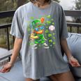 Leprechaun Playing Baseball Happy St Patricks Day Men Boys Women's Comfort Colors T-Shirt Gray Leprechaun Playing Baseball Happy St Patricks Day Men Boys Women's Comfort Colors T-Shirt Gray
