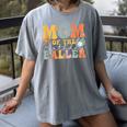 Mom Of The Birthday Baller Groovy Baseball Mom Women's Comfort Colors T-Shirt Gray Mom Of The Birthday Baller Groovy Baseball Mom Women's Comfort Colors T-Shirt Gray