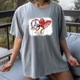 Peace Love Baseball Mom Mommy Women's Comfort Colors T-Shirt Gray