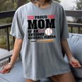 Proud Mom Of An Awesome Baseball Player Baseball Mom Women's Comfort Colors T-Shirt Gray Proud Mom Of An Awesome Baseball Player Baseball Mom Women's Comfort Colors T-Shirt Gray