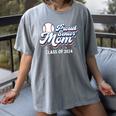 Proud Senior Mom Class Of 2024 Baseball Mom Graduate School Women's Comfort Colors T-Shirt Gray