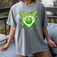 St Patrick Day Baseball Drip Ice Cream Boys Men Women's Comfort Colors T-Shirt Gray
