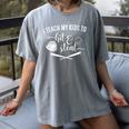 I Teach My Kids To Hit And Steal Baseball Mom Women's Comfort Colors T-Shirt Gray I Teach My Kids To Hit And Steal Baseball Mom Women's Comfort Colors T-Shirt Gray