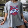 Team Boricua Puerto Rico Baseball Coqui Frog Pava Hat Fan Women's Comfort Colors T-Shirt Gray