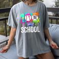 Women's 100 Days Of School Dripping Baseball Boys Kids Teacher Women's Comfort Colors T-Shirt Gray Women's 100 Days Of School Dripping Baseball Boys Kids Teacher Women's Comfort Colors T-Shirt Gray