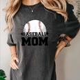 American Flag Patriotic Game Day Baseball Mom Women's Comfort Colors T-Shirt Pepper American Flag Patriotic Game Day Baseball Mom Women's Comfort Colors T-Shirt Pepper