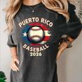 Baseball 2026 Puerto Rico Island Pride Sports Theme Women's Comfort Colors T-Shirt Pepper
